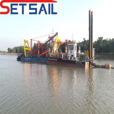 Tête de pompe 39-65m Port coupeur hydraulique Equipement de dragage par aspiration pour sable et limon