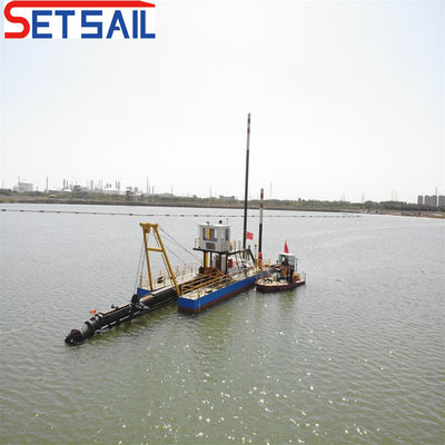 Flux d'eau 800m3 moteur diesel 8 pouces coupeur aspirateur dragueuse à sable avec Siemens PLC