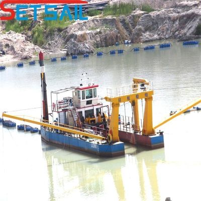 Flux d'eau 800m3 moteur diesel 8 pouces coupeur dragueuse à aspiration avec demande personnalisée