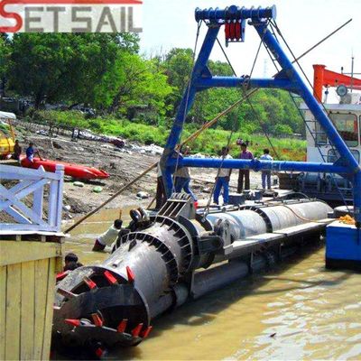 Retour de 30 jours tête de coupe hydraulique 26 pouces coupeuse dragueuse à aspiration pour le sable monnaie américaine
