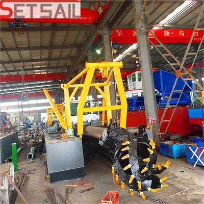 Excavatrice de sable fluviale à double moteur diesel certifiée ISO Longueur totale 17 M-60 M