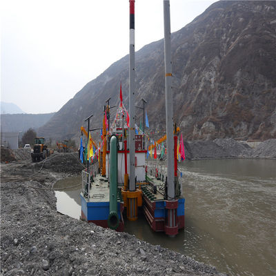 Shijiazhuang pompe double 22 pouces coupeuse dragueuse à aspiration pour le sable et 4500m3 de débit d'eau
