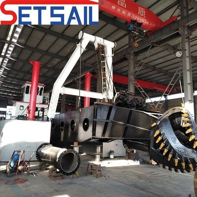 Longueur totale 39m Dreger à aspiration à coupe personnalisée avec treuil hydraulique et hydrocyclone
