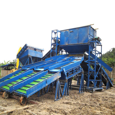 18000.000kg de poids brut Équipement d'extraction d'or alluvial complet avec parachute/jiging/centrifugeuse à agitation