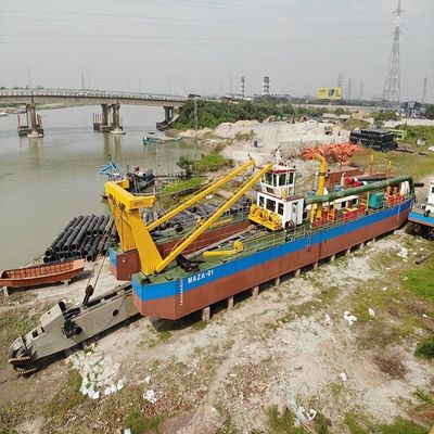 US 100000/ensemble de dragueuse hydraulique Diesel Enigne personnalisée avec pompe à aspiration et tige d'ancrage