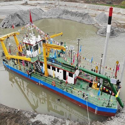 Dégraphieuse à aspiration pour le dragage de boue en rivière, à moteur diesel, profondeur 0,5 M à 30 M