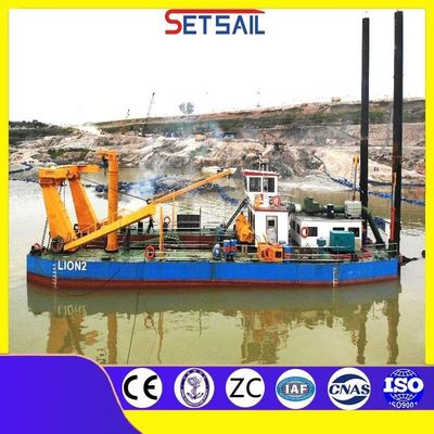 40000 kg de paquet Poids brut pompe à sable hydraulique moteur diesel coupeur aspirateur dragueur