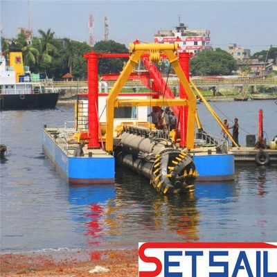 Dredger à aspiration à coupe de 200 m3/h avec capacité et performances de moteur hydraulique diesel