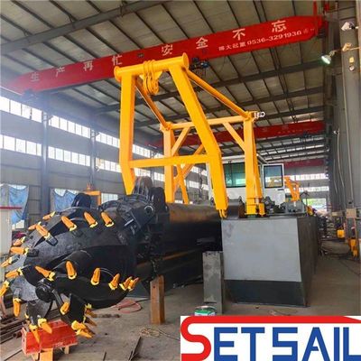 Dredger à aspiration à coupe de 200 m3/h avec capacité et performances de moteur hydraulique diesel