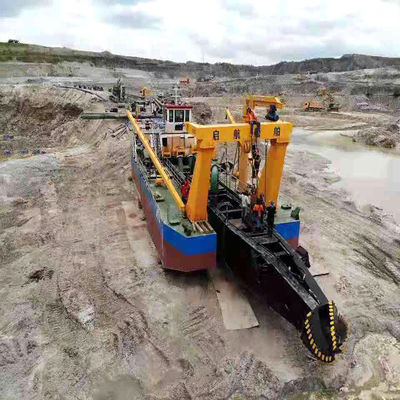 Service après-vente à vie Coupeuse diesel aspiratrice dragueuse à sable avec Rexroth hydraulique