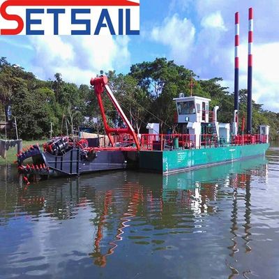 Tête de pompe 39-65m Port coupeur hydraulique Equipement de dragage par aspiration pour sable et limon