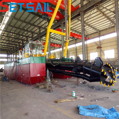 Shijiazhuang pompe à sable Rexroth hydraulique 12 pouces coupeuse dragueuse à aspiration pour la boue de rivière