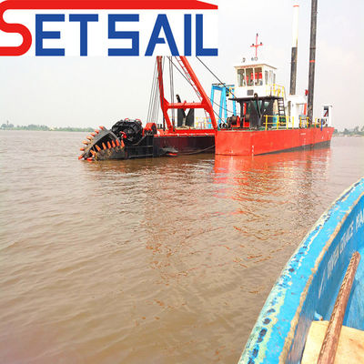 Type de fente CTS Diesel Power Cummins moteur coupeur dragueuse à aspiration avec tuyau flottant PE