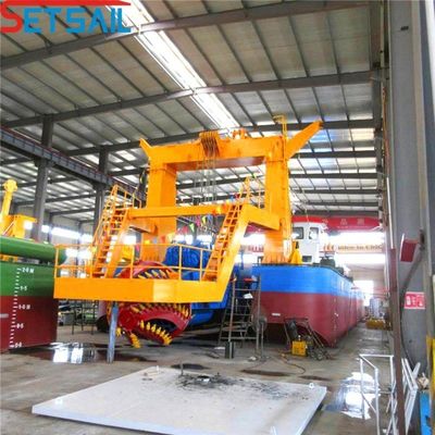 Dredger à aspiration à coupe personnalisé avec solution de dragage à tête de coupe à commande hydraulique