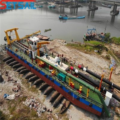 Dredger à aspiration à coupe personnalisé avec solution de dragage à tête de coupe à commande hydraulique