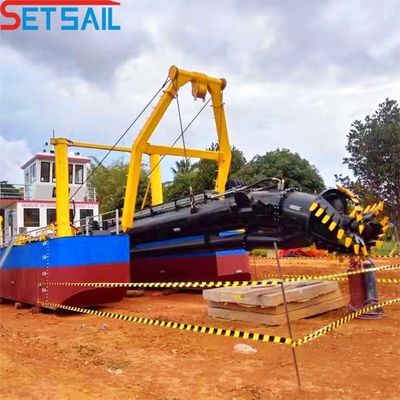 Dredger à aspiration à coupe personnalisé avec solution de dragage à tête de coupe à commande hydraulique