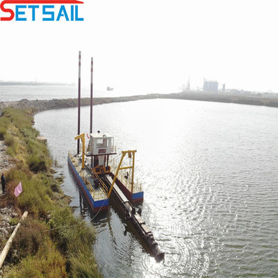 Dredger à aspiration à coupe personnalisé avec solution de dragage à tête de coupe à commande hydraulique