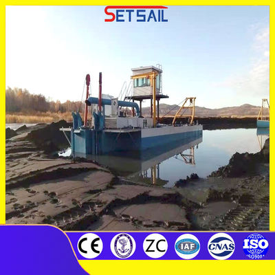 120 tonnes Poids total 31 mètres 12 pouces Coupeuse aspiration dragueur bateau de sable pour le lac boue