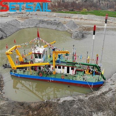 Dredger à aspiration à coupe de 10 pouces avec puissance de moteur auxiliaire de 122 kW de Siemens et Cummins