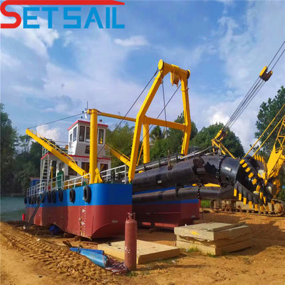 Dredger à aspiration à coupe de 10 pouces avec puissance de moteur auxiliaire de 122 kW de Siemens et Cummins
