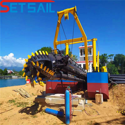 Dredger à aspiration à coupe de 10 pouces avec puissance de moteur auxiliaire de 122 kW de Siemens et Cummins