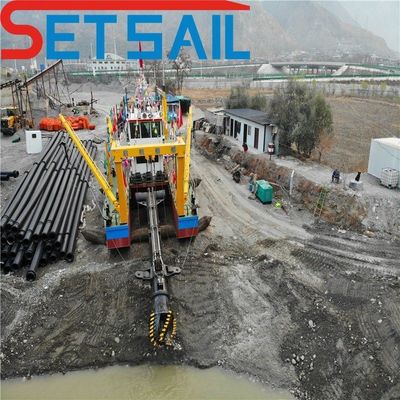Système PLC Siemens Dredger à sable à moteur diesel utilisé dans la rivière pour des besoins personnalisés