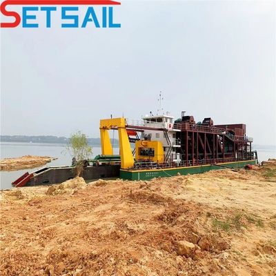 10 pouces coupeur aspiration rivière dragueur de boue pour le dragage largeur totale 5,5 m hauteur totale 1,48 m