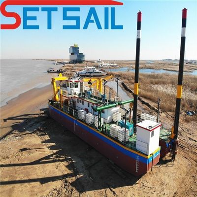 Dredger à aspiration à haute capacité avec pompe à sable sous-marine et solution de dragage