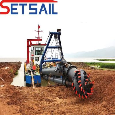 Dredger à aspiration à coupe avec moteur diesel Cummins et service après-vente à vie