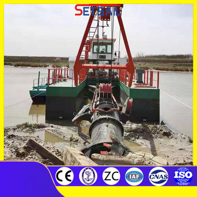Moteur hydraulique diesel 10 pouces coupeuse aspiration bateau de sable de rivière avec 1500m3 de débit d'eau