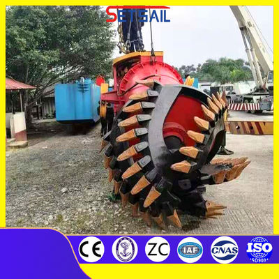 Moteur hydraulique diesel 10 pouces coupeuse aspiration bateau de sable de rivière avec 1500m3 de débit d'eau