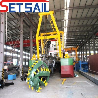 Dredge à aspiration à coupe à performances stables avec débitmètre et moteur diesel Weichai