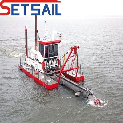 Dredger à aspiration à coupe hydraulique avec une distance de décharge de 15 km et moteur diesel importé