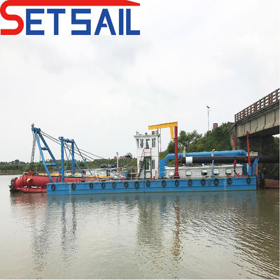 230000.000kg Coût du transport Flux d'eau 15000m3 Dredge à aspiration utilisée dans le lac River