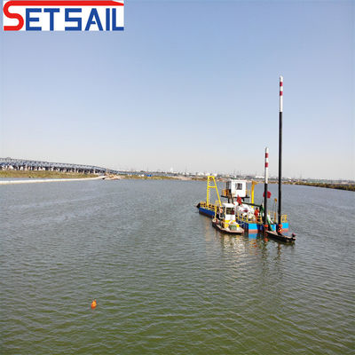 Flux d'eau 800m3 moteur diesel 8 pouces coupeur aspirateur dragueuse à sable avec Siemens PLC