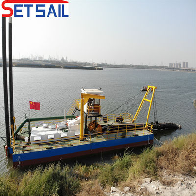 Flux d'eau 800m3 moteur diesel 8 pouces coupeur aspirateur dragueuse à sable avec Siemens PLC