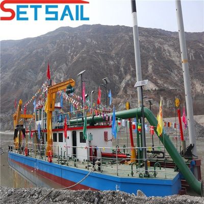 Vessel de sable à aspiration hydraulique de 8 pouces avec moteur diesel Weichai et Rexroth
