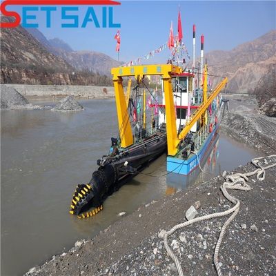 Vessel de sable à aspiration hydraulique de 8 pouces avec moteur diesel Weichai et Rexroth