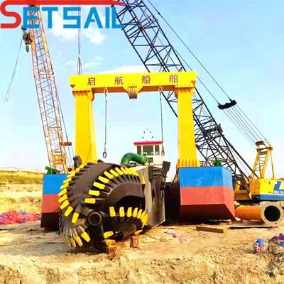Longueur totale 31,1 M Siemens PLC moteur diesel 8 pouces coupeur aspirateur dragueuse à sable