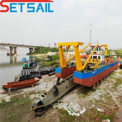 Longueur totale 31,1 M Siemens PLC moteur diesel 8 pouces coupeur aspirateur dragueuse à sable