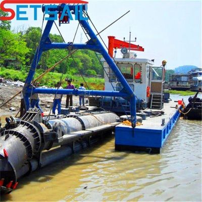 Longueur totale 31,1 M Siemens PLC moteur diesel 8 pouces coupeur aspirateur dragueuse à sable