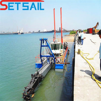 Dredger à gravier à aspiration à coupe diesel avec débitmètre et puissance maximale de tête de coupe de 500 kW