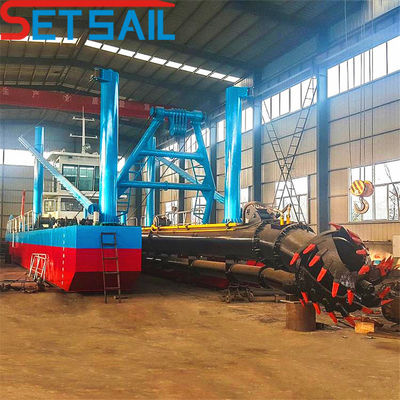 Dredger à gravier à aspiration à coupe diesel avec débitmètre et puissance maximale de tête de coupe de 500 kW