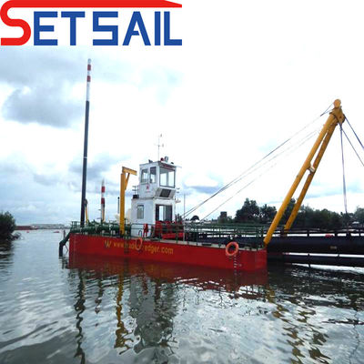 Pompes à sable 8 pouces Dredger à aspiration avec 85 tonnes de poids total et demande personnalisée