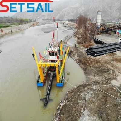 Shijiazhuang 8 pouces rivière dragueur de sable et de limon avec pompe à sable hydraulique abordable