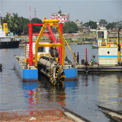 Profondeur de dragage de 8 à 30 m, sélecteur de sable de rivière, dragueuse à aspiration avec pompe hydraulique