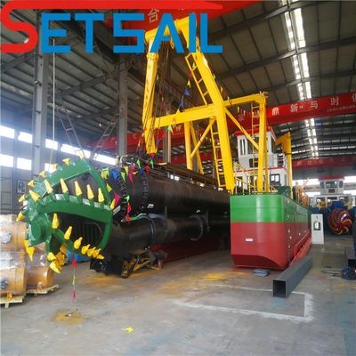 CTN type fente moteur diesel coupeuse aspiratrice dragueuse à sable avec tête de coupe de 50 kW à 600 kW