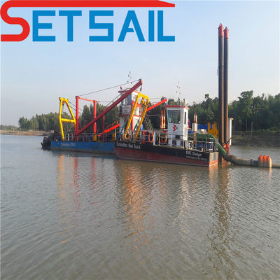 CTN type fente moteur diesel coupeuse aspiratrice dragueuse à sable avec tête de coupe de 50 kW à 600 kW