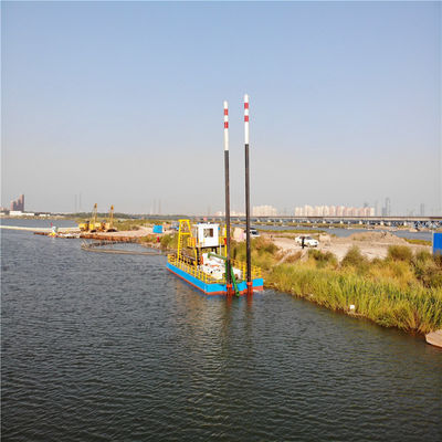 Dredger à aspiration de 6 pouces avec Siemens PLC et 8 têtes Rexroth hydraulique 39 mètres