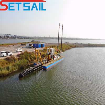 3largeur totale de.2 mètres Shijiazhuang pompe à sable coupeuse dragueuse à aspiration avec Rexroth PLC